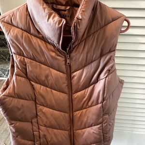 Cole Haan Quilted Puffer Vest - Rose Taupe